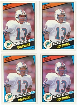 1984 Topps #123 Dan Marino Rookie Cards Collection (4) 